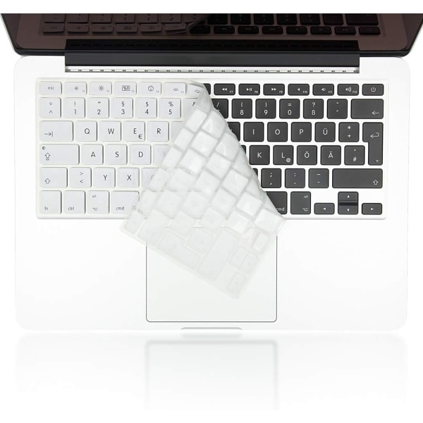 Färg: Vit Tangentbordsskydd Kompatibel med Macbook Air/ Pro/Pr
