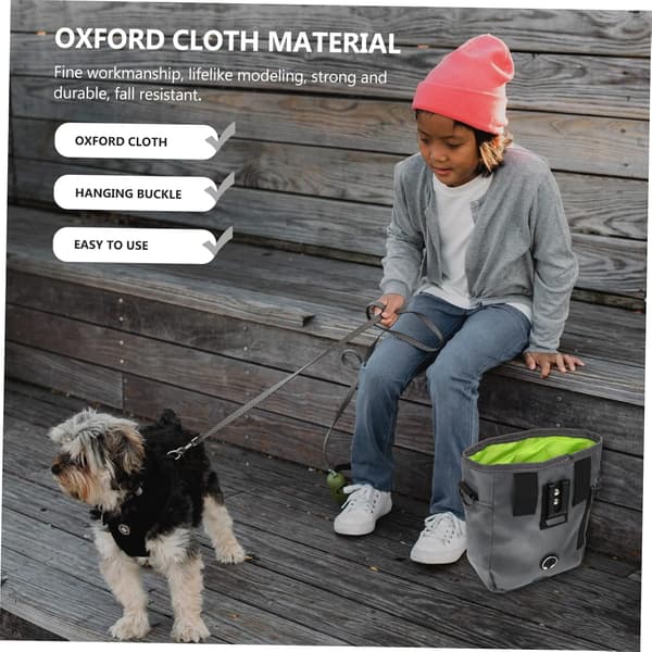 Grå Pet Snacks Pack Fanny Pack Hundegodbidder Beholder Pet Snacks Beholder