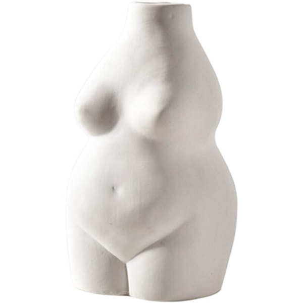 Kvinnekropp vase Kunstdesign Keramisk Blomsterpotte Statue av Kvinnetorso Liten Vase Carens for dekorasjon av kontor hjemme Bohemsk dekor
