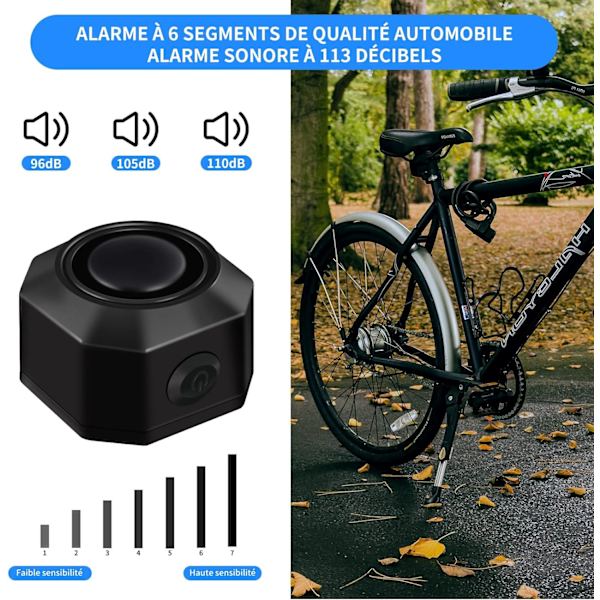 Pyörähälytysjärjestelmä Pyörähälytysjärjestelmä Kaukosäätimellä Langaton - USB-C Vedenpitävä Moottoripyörä Pyörän Seuranta Hälytysjärjestelmä Varkaudenesto Värähtelevä Skootteri Hälytysjärjestelmä Pyörä A