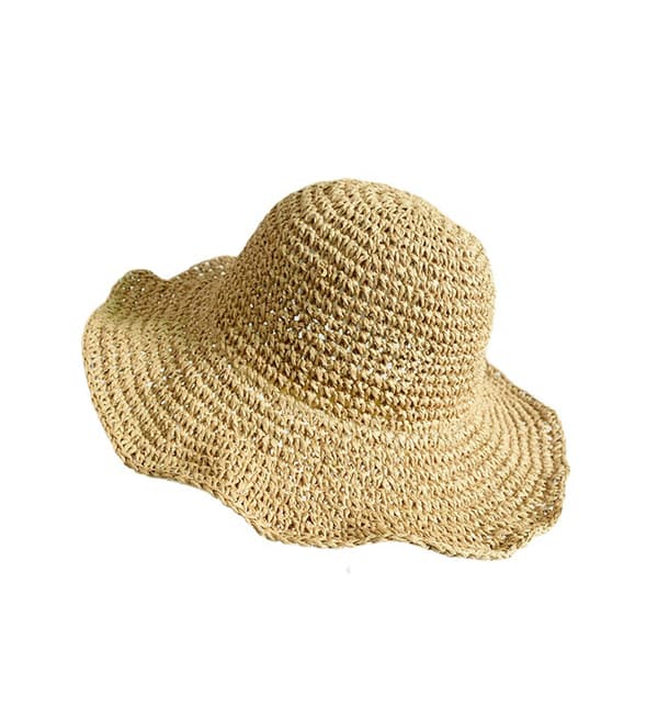 Dame Solhat Bredskygget Dame Sommer Strandhat Foldbar Rejse Halmhat