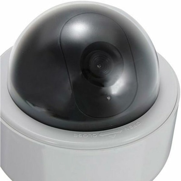1 x falsk fiktiv sikkerheds CCTV kamera Vandtæt LED LED lys blinkende lys blinkende udendørs overvågning