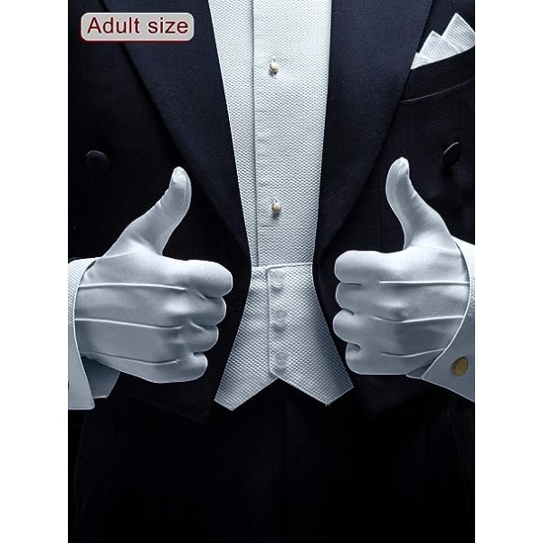 4 paria aikuisten univormuhanskoja Spandex-käsineet Miesten pukukäsineet