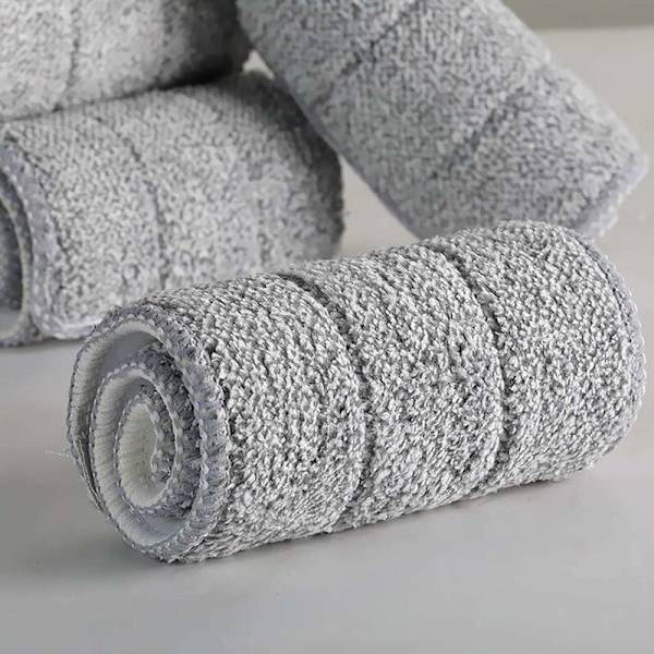 Super Absorbent Mop Head Refills - Pestävä Mikrokuituinen Siivousmoppi Kotitalousluudan Pää Siivoustyyny (10 kpl)