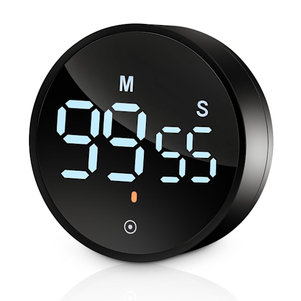 Køkken Timer Magnetisk Køkken Timer Digital Nedtællingstimer til Køkken Madlavning Klasse Træning, Digital Magnet Timer LCD Display, Tidsstyring Til