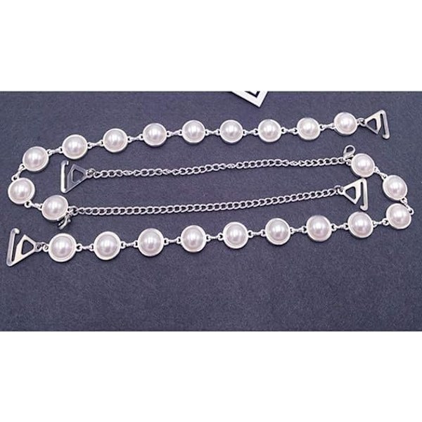 Justerbare skulderstropper Rhinestone bh-stropper udskiftning til bh-toppe kjole（1 par）