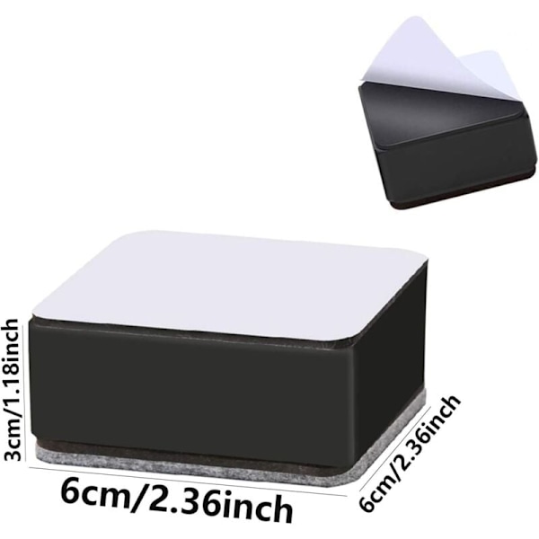 Möbelhöjare Säng Möbelben Lyftbord Soffbord Sänghöjare Kolstål Sänghöjare Självhäftande Möbelhöjare för Soffa Soffbord Skåp Säng Skrivbord