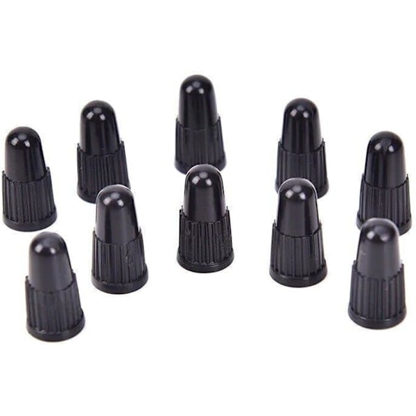 Valve Caps Plastic Bicycle Dust Tyre Tire Covers Road MTB Bike Black (20 Pack)