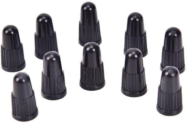 Ventilhattar i Plast för Cykel Damm Däck Däcköverdrag Väg MTB Cykel Svart (20-pack)