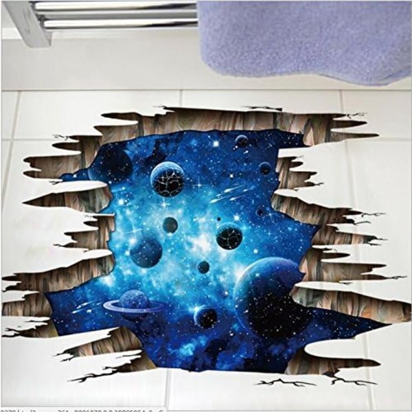 Wall Sticker Universe Planet Galaxy 3D Window Floor Sticker Ceiling Sticker Wall Sticker Decoration Living Room Bedroom Home Children's Room Baby Ki