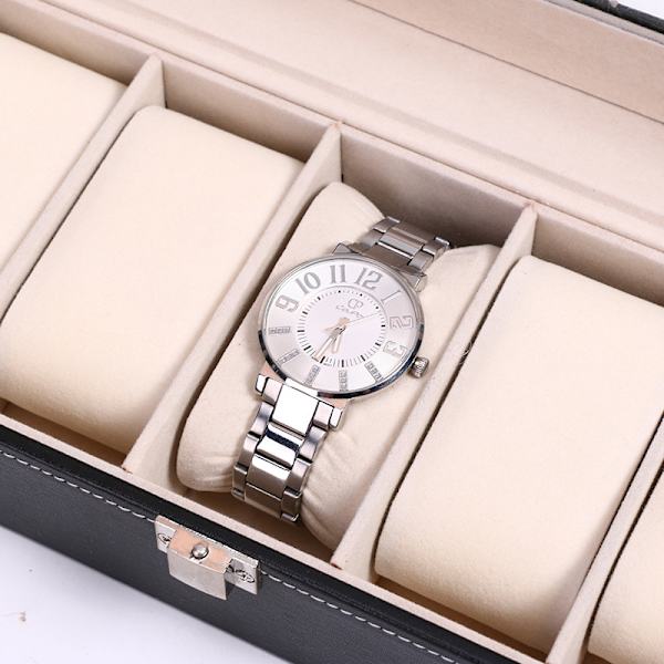 Display, Box, Watch Box, 5 fack, Julgåva, Svart