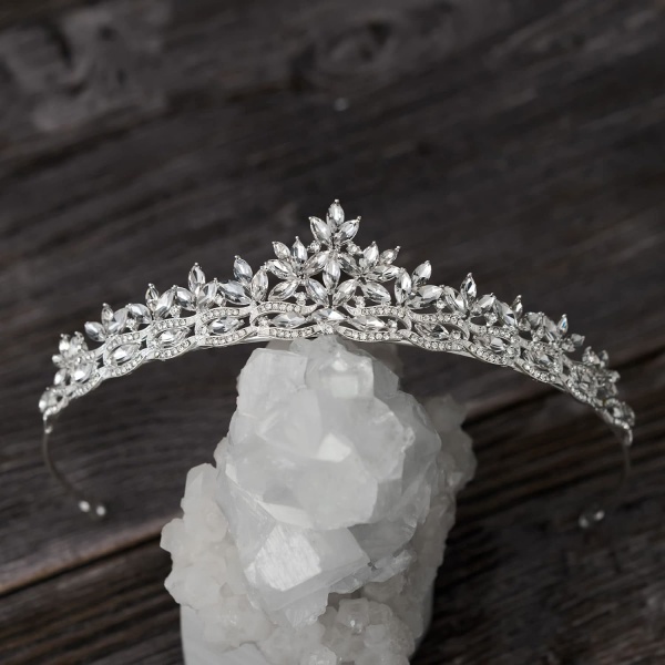 Rhinestone brude tiara