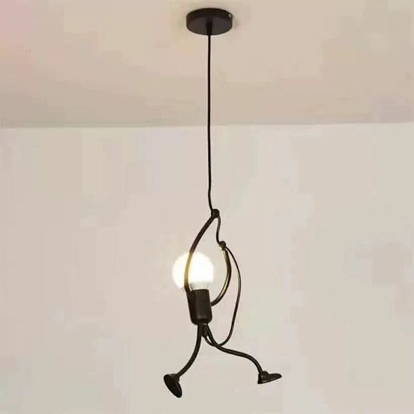 Modern hängande kreativ järnfigur tecknad design hänglampa för barn sovrum sängbord vardagsrum loft