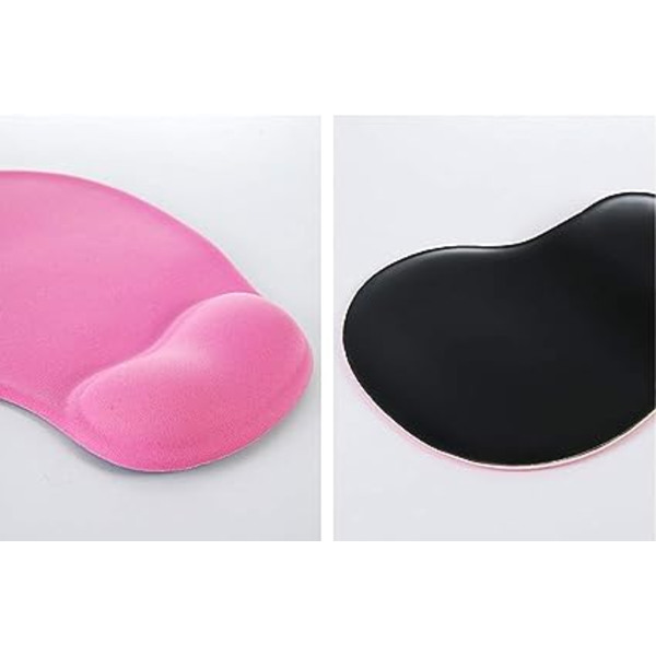 (Rosa) Musmatta, Bekväm och Ergonomisk handledsstöd för Laptop, Skrivbord, Kontor, Spel