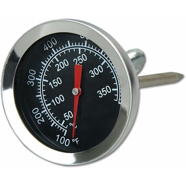 Ugnstermometer i rostfritt stål Termometer för grillning Röktermometer 50 till 350 °C, 100 till 700 ℉ (Typ A 350 °C)