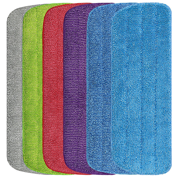 6 kpl Moppien Vaihtopäitä, Vaihtopuhdistusliina Moppien Vaihtotyynyt, Mikrokuitusuihkumoppi Suihkumopeille, 42 x 14 cm