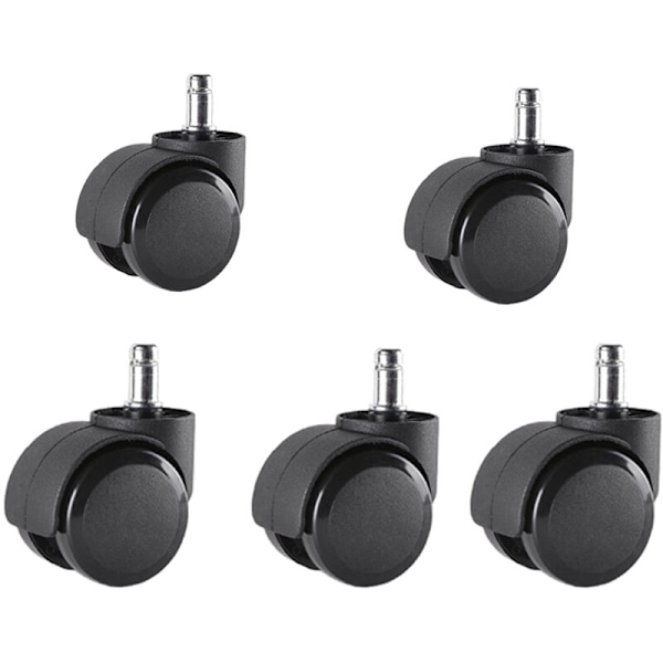 Sett med 5 kontorstoler 10 mm x 22 mm - - Hjul for harde gulv opptil 175 kg - - hjul for dreiestoler - - Enkel installasjon uten verktøy