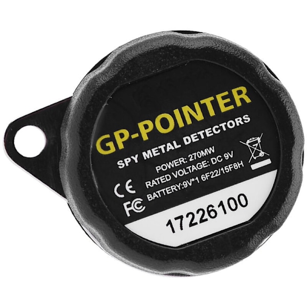 Metalldetektor Metallpeker GP-Pointers GP360 Høy sensitivitet All metall gullforsker Nytt elektronisk måleverktøy, svart