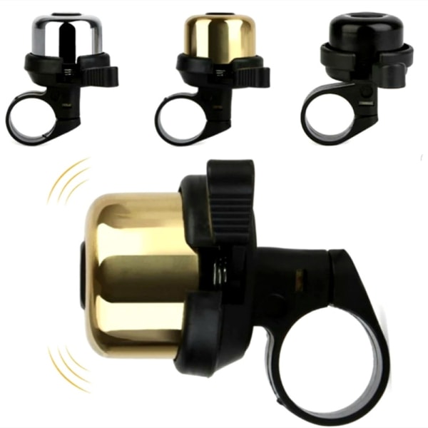 Brass Bike Bell Small Clearer, Louder, Longer and Purer Bike Bell (Silver; Gold)