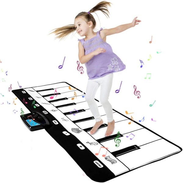 Elektronisk pianomatta för barn Överdimensionerad hopfällbar pedagogisk filt