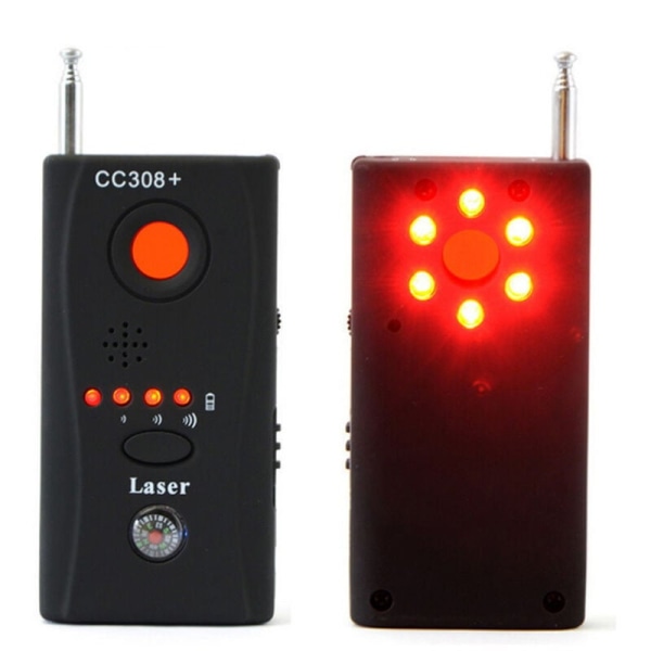 Trådløs RF-signaldetektor Anti-spion multifunksjonskamera Bug Alarm System GSM WiFi GPS Laser Full Range Justerbar følsomhet