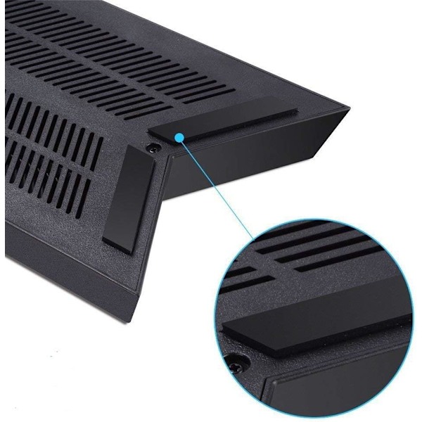 PS4-køler, lodret stativ til PS4, køleventilator med 3 USB-hub-opladerporte