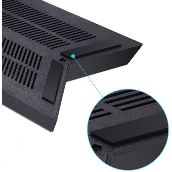 PS4 vifte kjøler, vertikal stativ for PS4, kjølevifte med 3 USB-hub laderporter