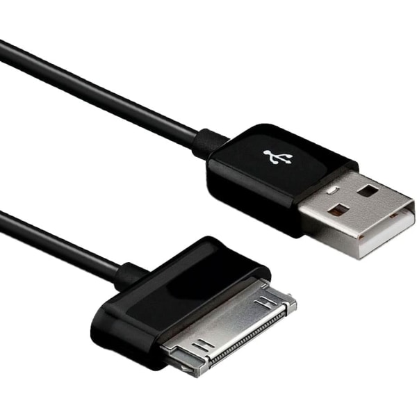 USB-datakabelladdare Datakabel Datasync Svart för Samsung Galaxy TAB 2 10.1 P1000  7.1 Laddare