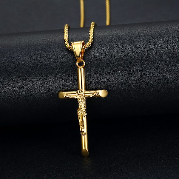 2st Halsband Ärkeängel Michael/St Benedict/Saint Christopher/Jungfru Maria/Krucifixhänge Katolsk Religiös Silver Smycken Skydd Amulett Medalj