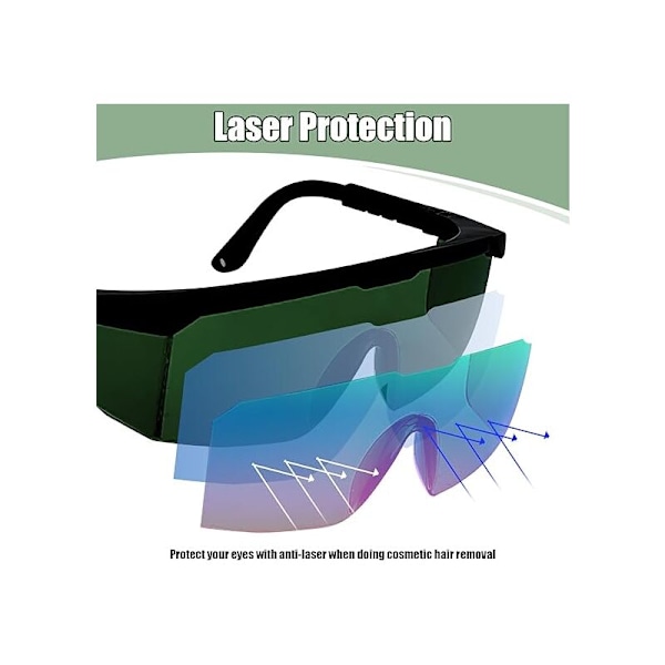 Suojalasit laserkarvojen poistoon ja pulssivaloon, UV-lasersuojalasit, kauneuslaitteet, lasertyö, säiliö, häikäisynestolasit
