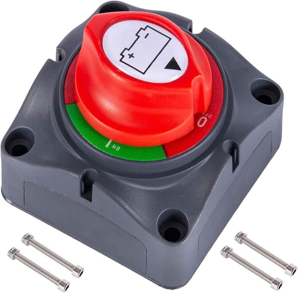 12V -48V Batteri Afbryder Batteri Isolator Switch, 275A Vandtæt Batteri Isolator Switch