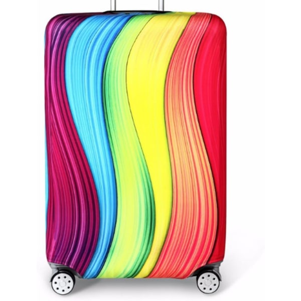 Elastik (Rainbow, M (22-24 tommer kuffert)) Kuffertcover Lugg