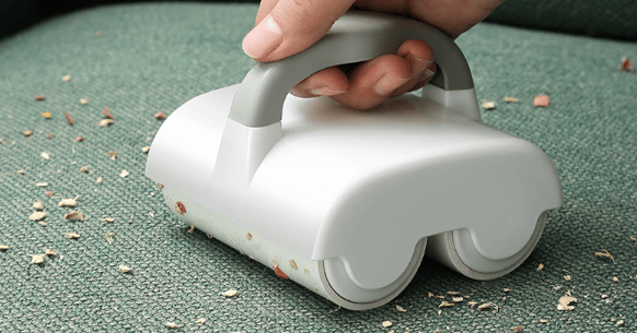 Grønn dobbelthjul kjæledyrhår epilator