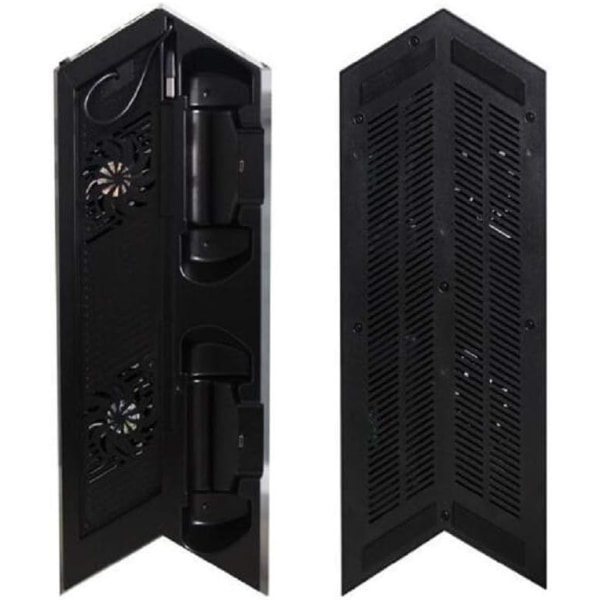 PS4-fläktkylare, vertikalt stativ för PS4, kylfläkt med 3 USB-hubbladdningsportar