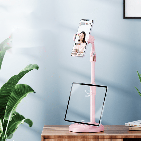 Mobiltelefonstativ Tabletstativ Skrivebord Live-sending Lat Datamaskin Multifunksjonell Selfie