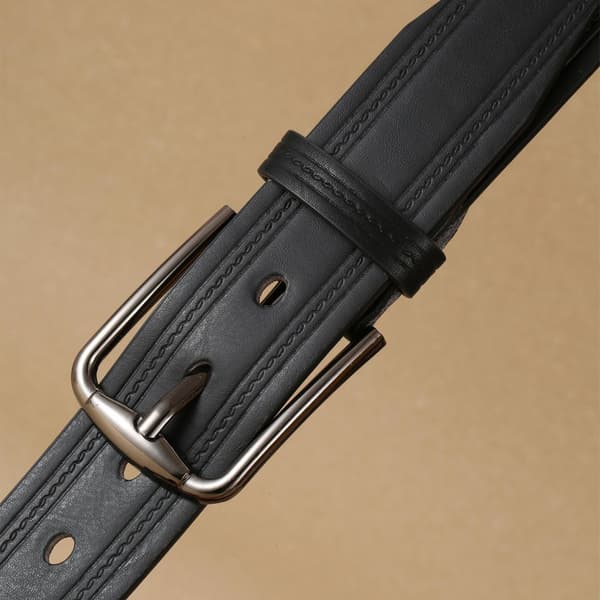 Herrbälte med spänne, affärsmode, casual, jeansbälte, bredd 4 cm