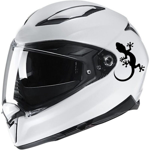 (Blank svart 30x333cm cm) Set med 2 - Gecko Ödla - Dekaler för bilar, motorcyklar, ATVS etc.