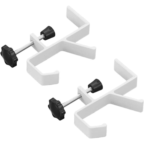 Handväskkrok, Väskhållare för Bord eller Skrivbord, Handväskhängare, Handväskhängare för Bord, Restaurang, Kontor, Kraftig (2 st, Vit)