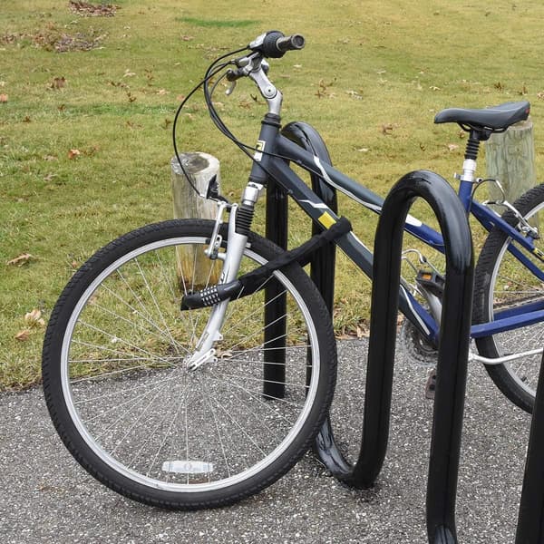 Basics Cykellås Cykellås med Kedja och 5-Sifferkombination Lås, 58cm, Pack av 1, (Svart