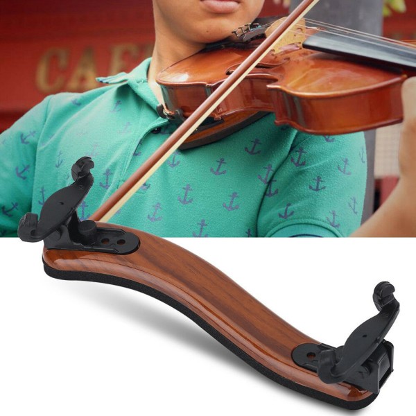 Solid Wood Justerbar fiolin med bøybar skulder for 3/4 4/4 V