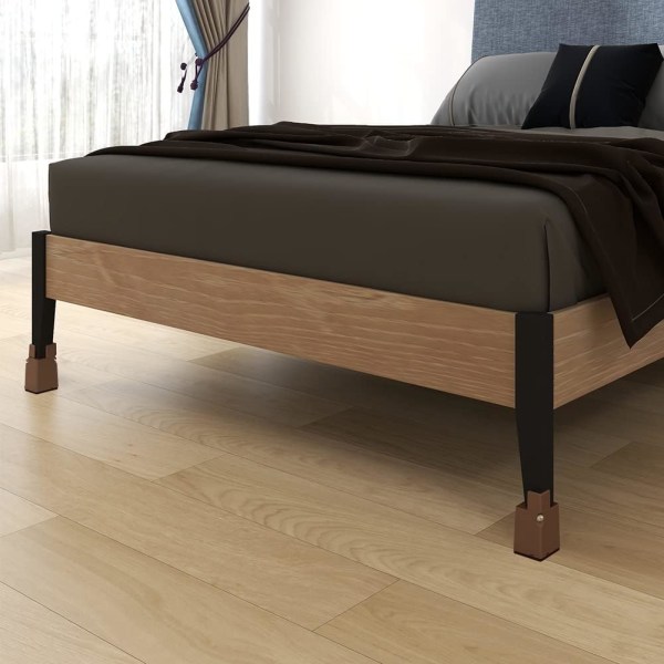 Brun - 10 cm justerbar møbelpude med skrueclips, 4" pude til senge, borde, sofaer, skriveborde, robust møbelpude til 0,8-1.