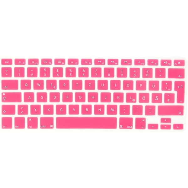 Farve: Pink Pink Tastaturbeskytter Kompatibel med Macbook Air/Pr