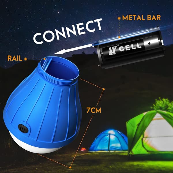 3LED udendørs campinglys energibesparende kuglelyspære udendørs campinglys arbejdslys udendørs lys