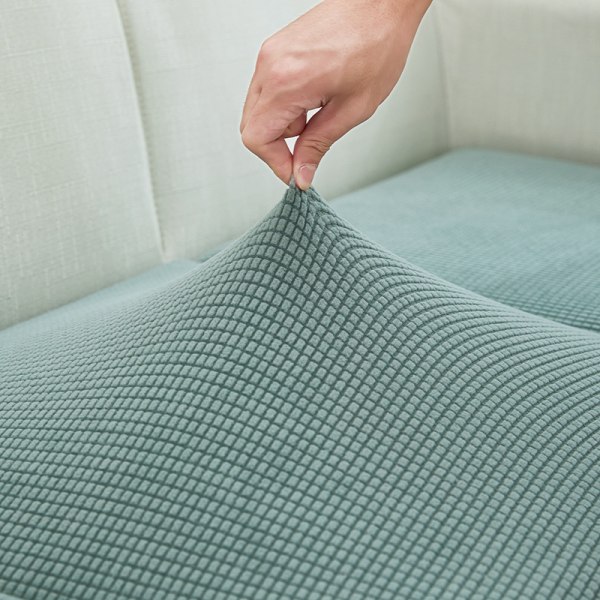 Grønt høyelast sofa setetrekk stue sofa setetrekk mykt sklisikkert møbeltrekk med elastisk bunn