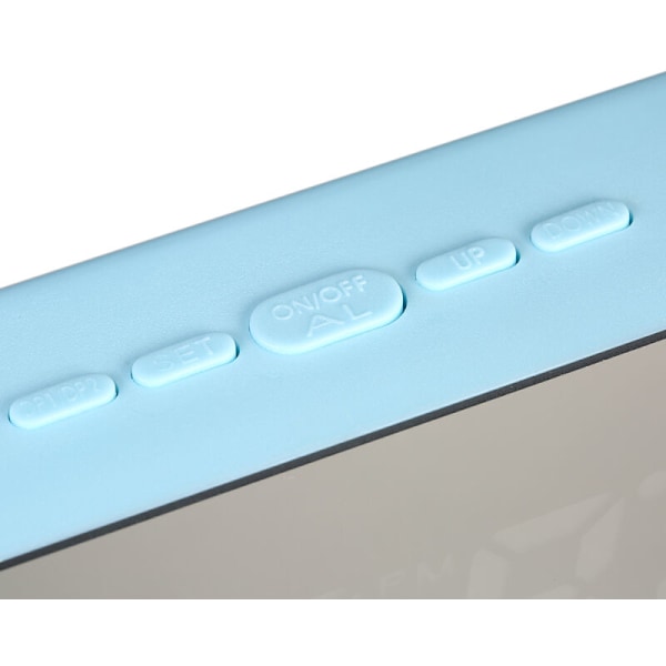 Digital RVB LED väckarklocka färgad med skrivbordstermometer driven av USB/batteri och justerbar ljusstyrka, 3 alarm, snooze-funktion, USB-laddningsfunktion