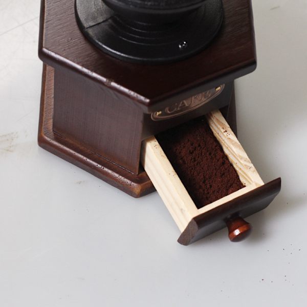 Retro hexagonal ferris wheel hand grinder kaffeböna kvarn gjutjärn kvarn pepparkvarn
