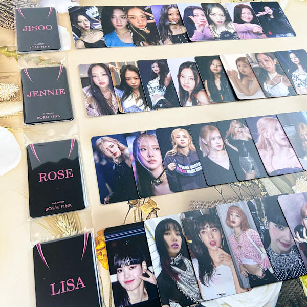 KPOPBP Black Pink Lisa Foto 8 st Kortspel Presentuppsättning för Blink Födelsedagar Festdekorationer
