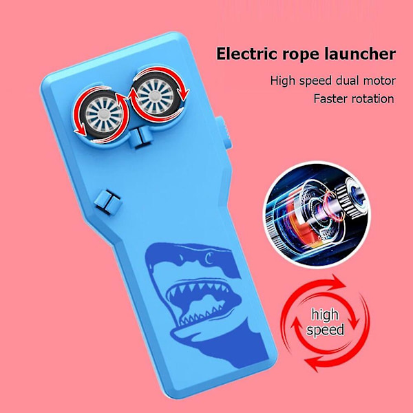 Rope Launcher Propeller Loop Lasso Med Reb Med Snor Controller Håndholdt Skytte Thruster Elektriske Legetøj Til Børn Børnegave