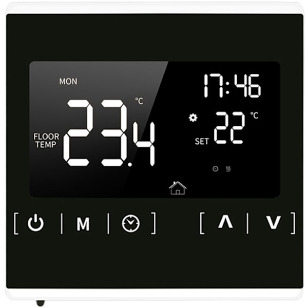Intelligent LCD berøringsskjerm intelligent termostat for programmerbart elektrisk gulvvarmesystem AC 85-250V termoregulator temperaturkontroller