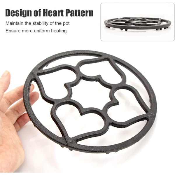 Ring Support Plate Gas Cook - 19cm Universal Flat Grid Flade Grids med 8 Fastgørelsesslots i baggrunden til kaffemaskine lille gryde madlavning ov